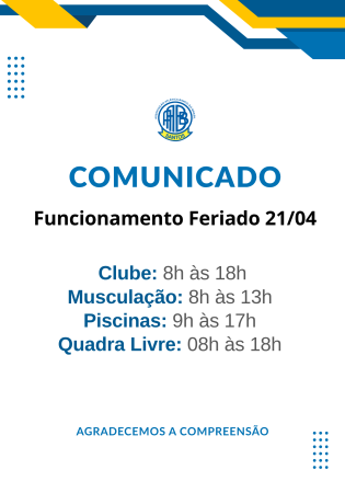 FUNCIONAMENTO FERIADO